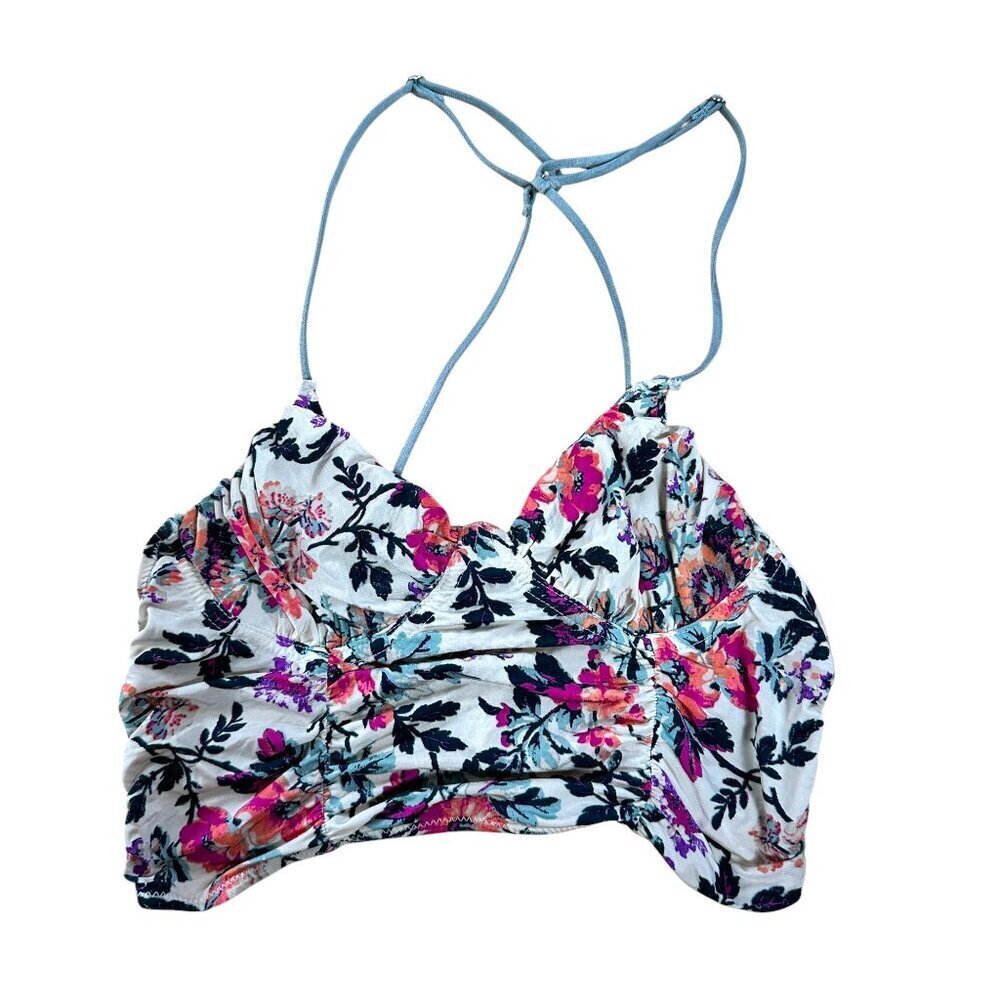 URBAN OUTFITTERS Out From Under Silky Floral Bra Bralette Crop Top Size Small